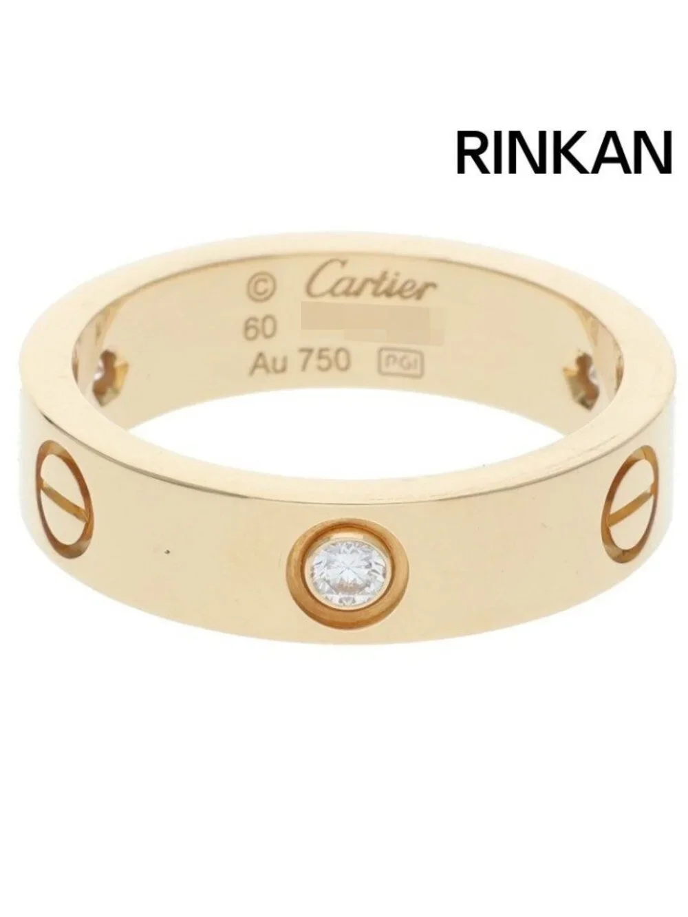 Cartier Love Ring 18k Yellow Diamond